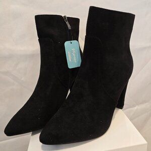 Vepose Women's Dress Stiletto Point Toe High Heel Ankle Boots